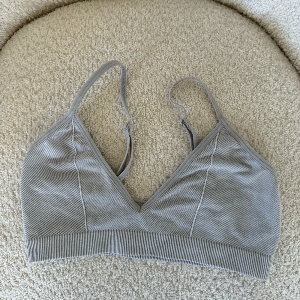 grey bralette
